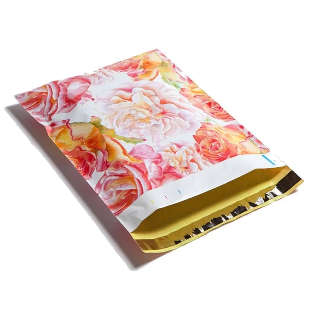 4/$20 -20 watercolor blossom poly mailers 10”x13”